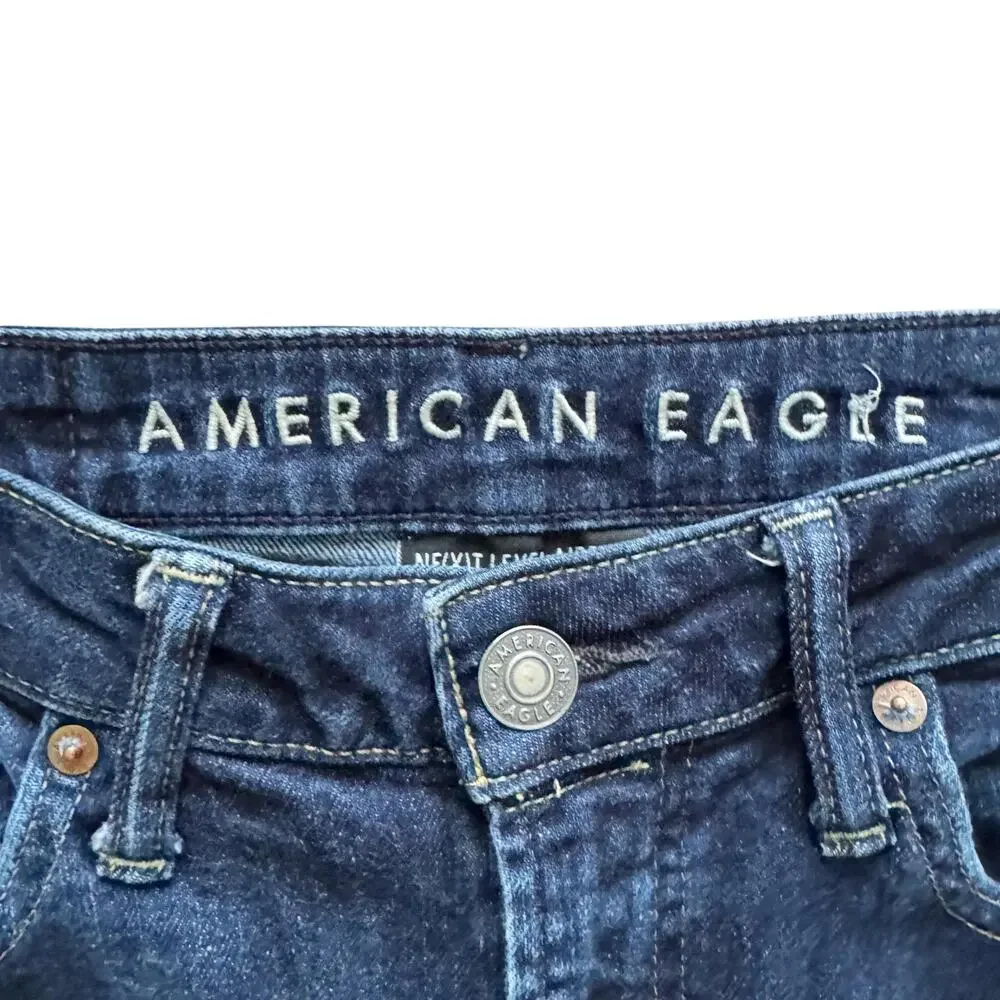 American Eagle Outfitters Men's Straight Jeans - Dark Blue - Picture 3 of 15